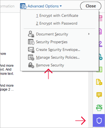 Работа с защищённым PDF в Adobe Acrobat