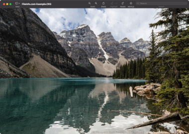 Просмотр файла CR3 в стандартном приложении macOS
