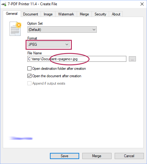 Скриншот 7-PDF Printer: create images