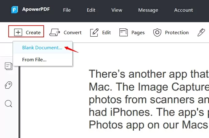 Скриншот ApowerPDF: create new file.jpg