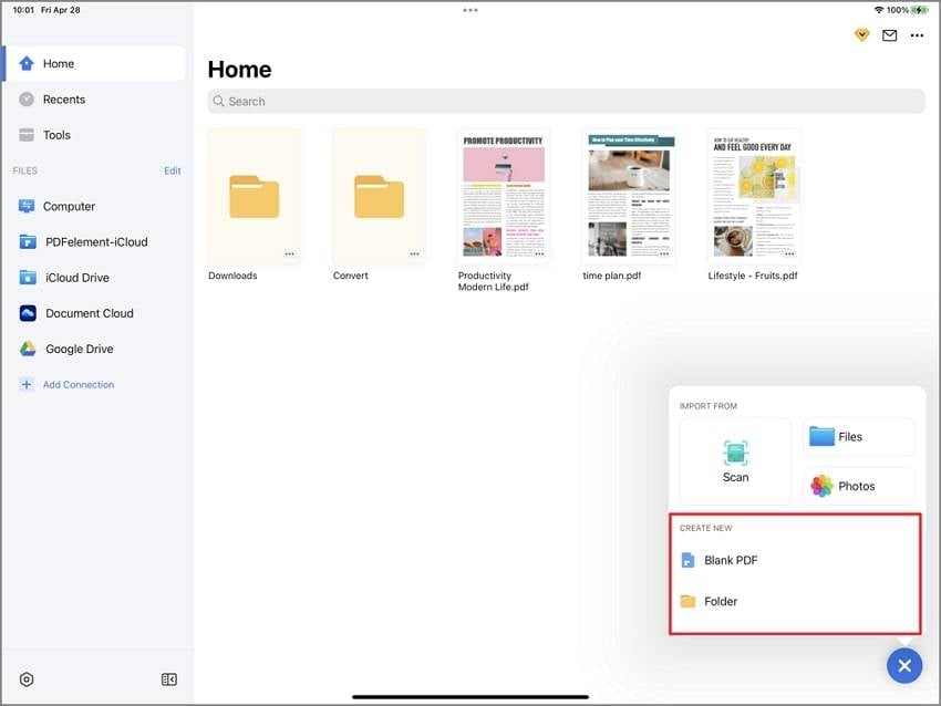 PDFelement Mobile: создание PDF на iPhone