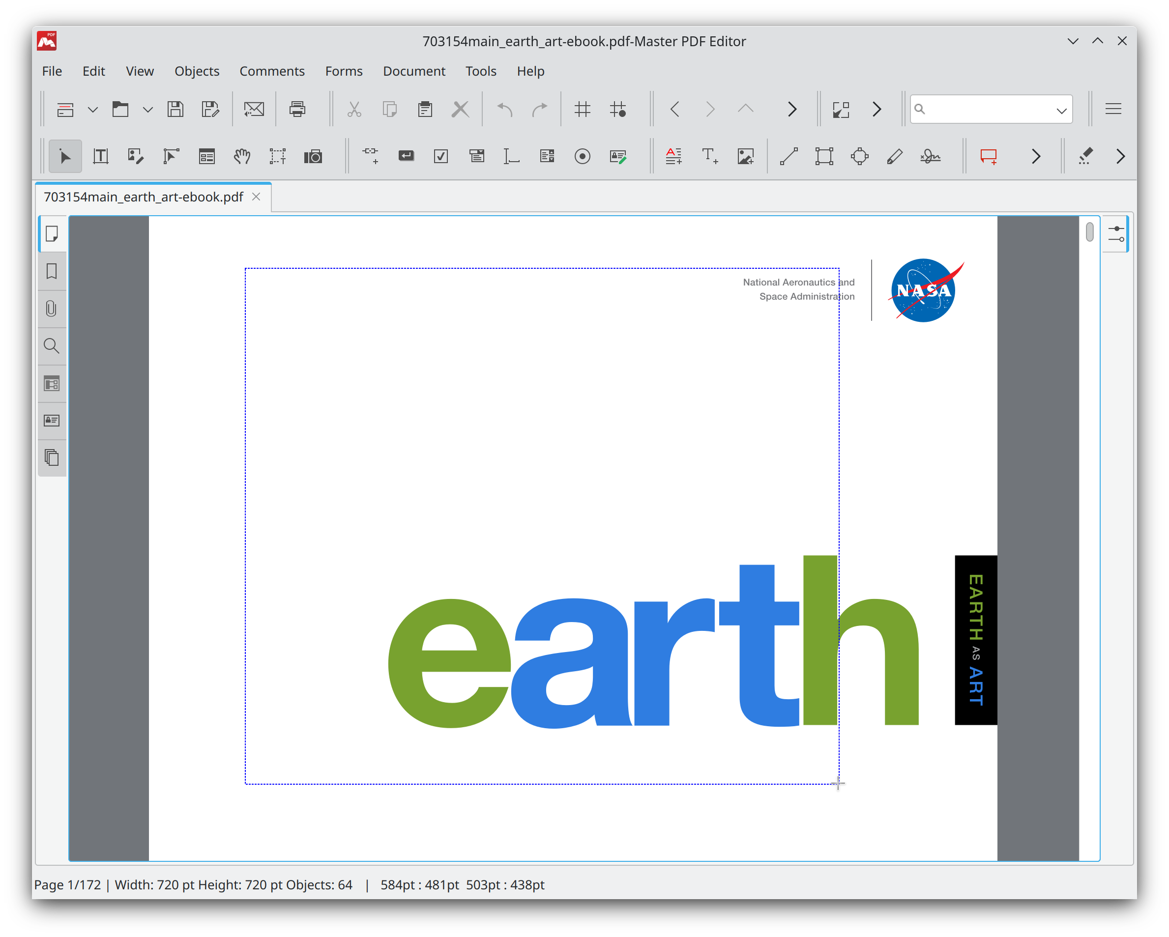 Скриншот Master PDF Editor с обрезкой страниц