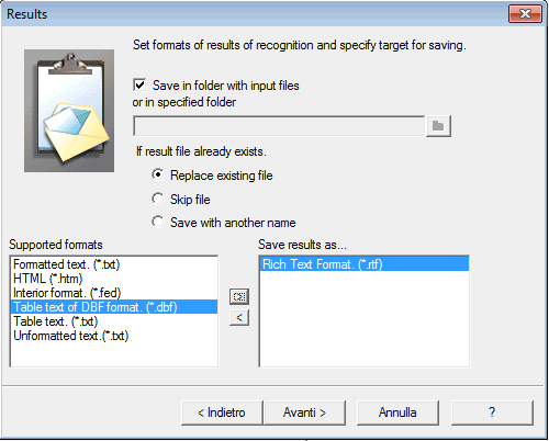 Выбор форматов результата в Batch recognition