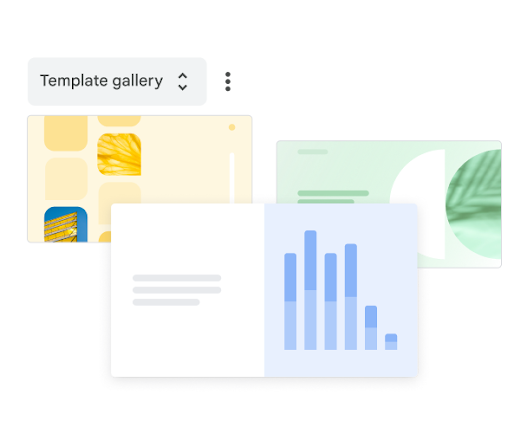 Галерея шаблонов Google Slides с готовыми макетами