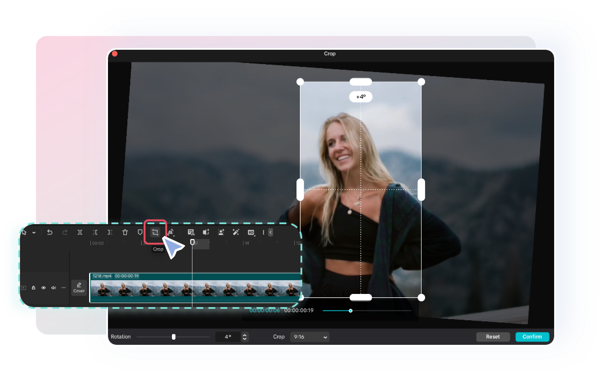 Crop в CapCut Desktop