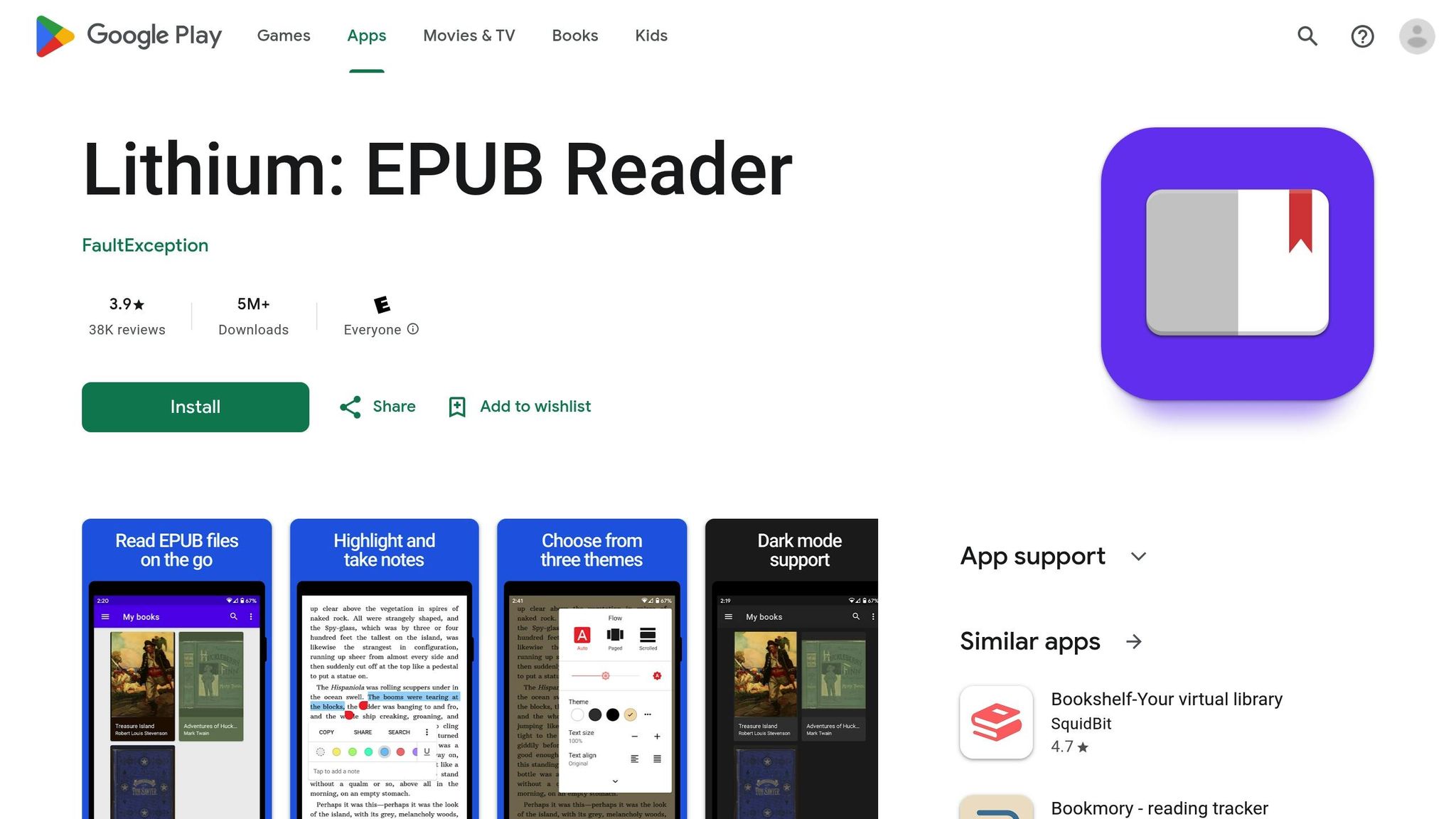 Librera Reader: чтение книг и документов на Android