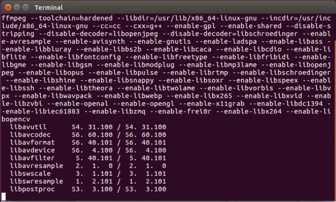 FFmpeg в терминале