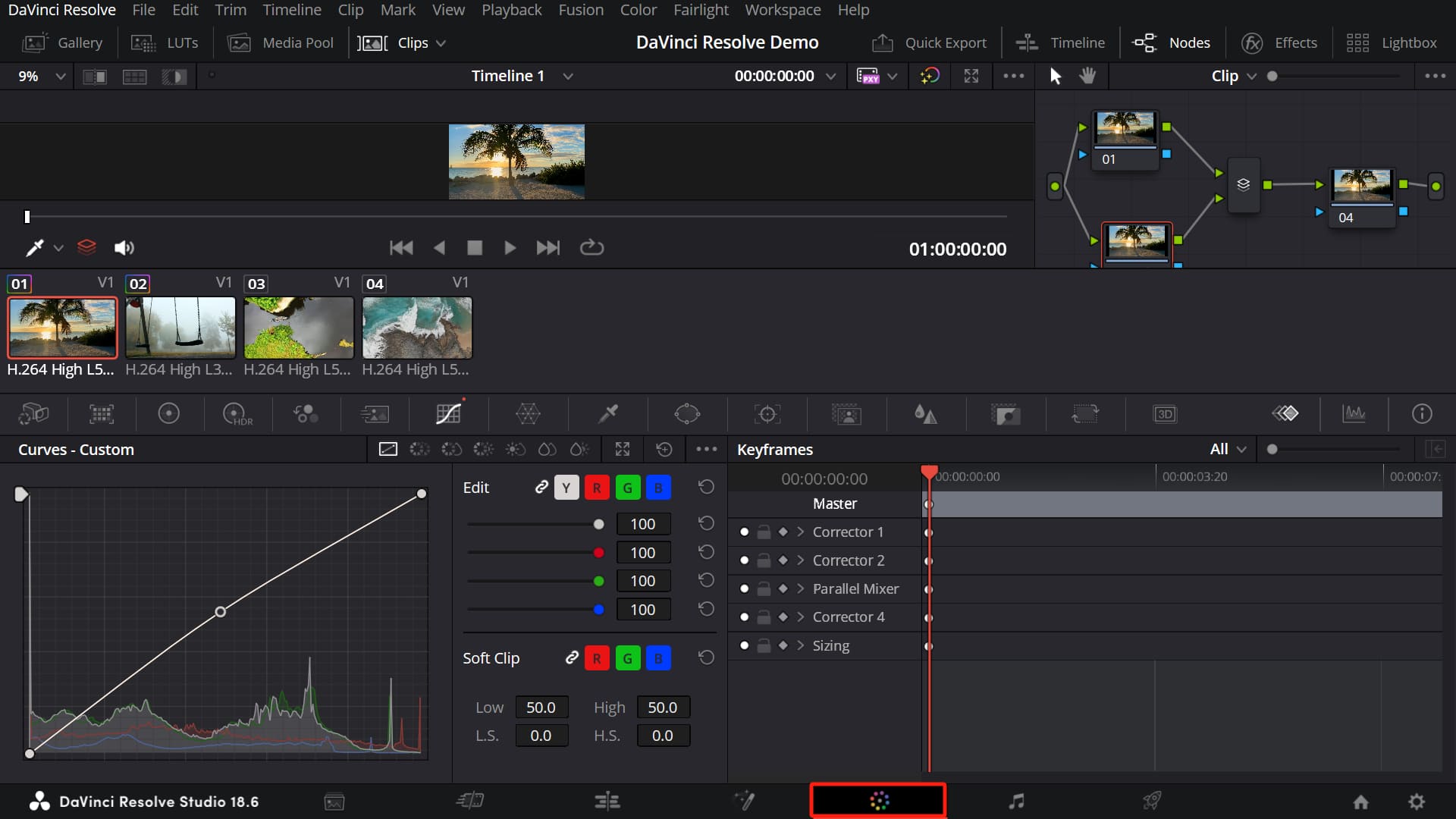 Color Page в DaVinci Resolve