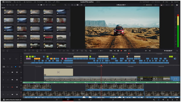 Интерфейс DaVinci Resolve