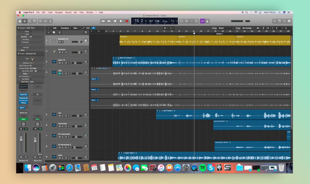 Скриншот Logic Pro