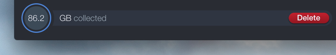 Collector с набранными файлами на удаление