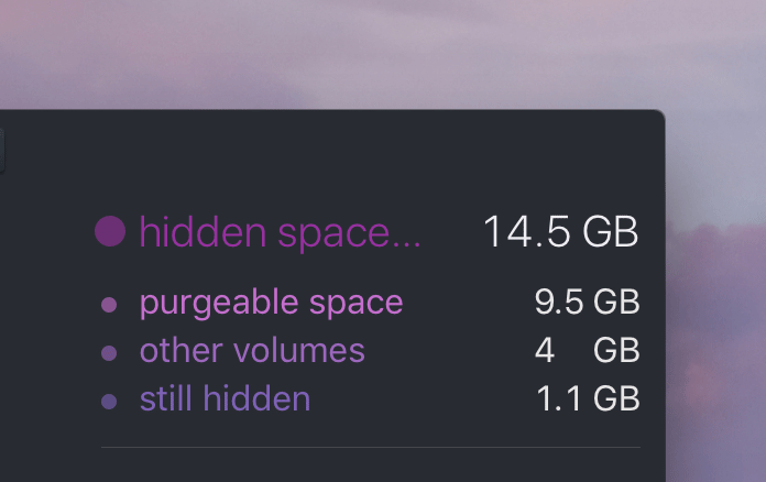 Purgeable space в DaisyDisk