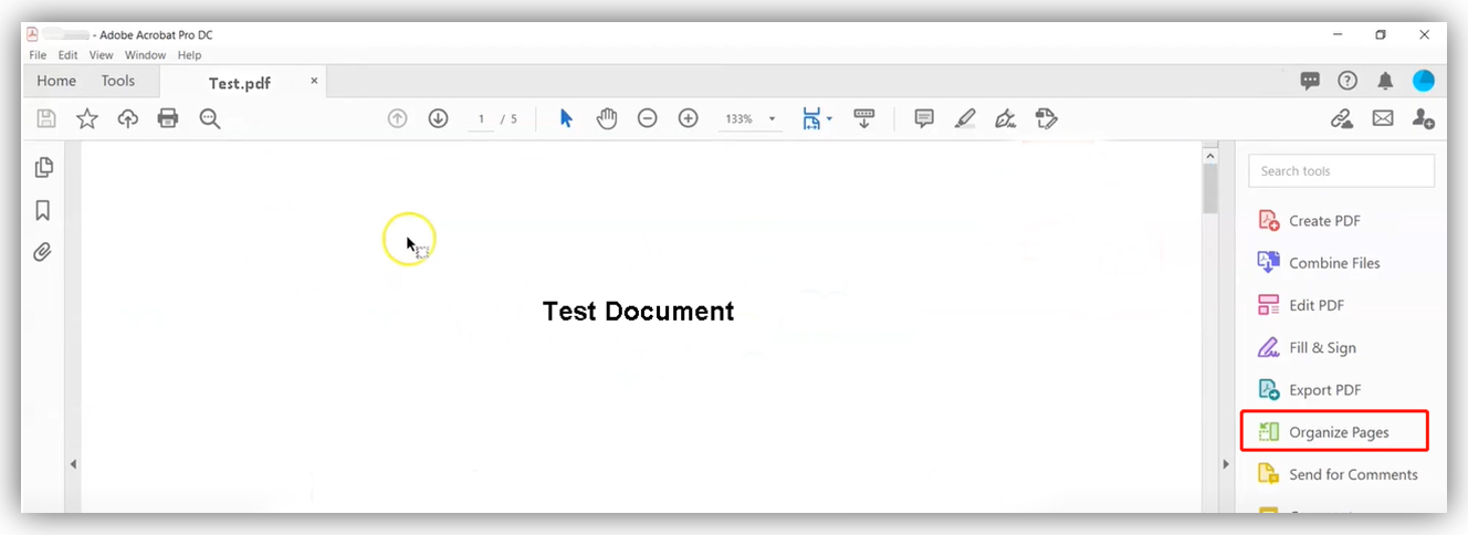 Adobe Acrobat Pro для удаления страниц PDF