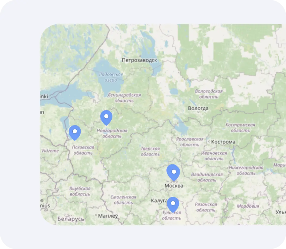 Famiry — карта и визуальное представление