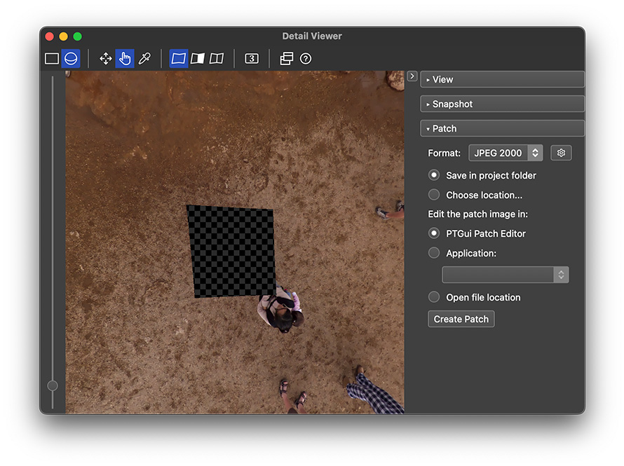 Создание патча в Detail Viewer через панель Patch