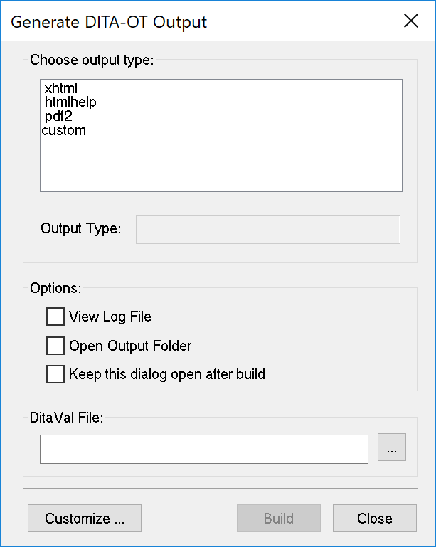 Скриншот Adobe FrameMaker: di DITAOT dt 2019