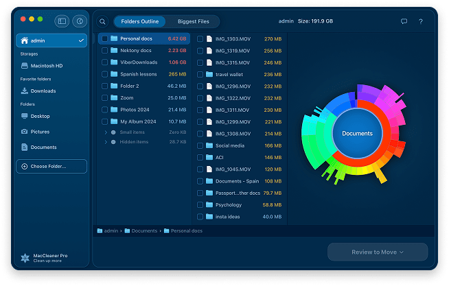 Disk Space Analyzer из пакета MacCleaner Pro