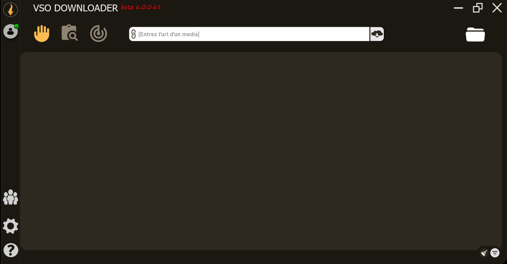 Главное окно VSO Downloader