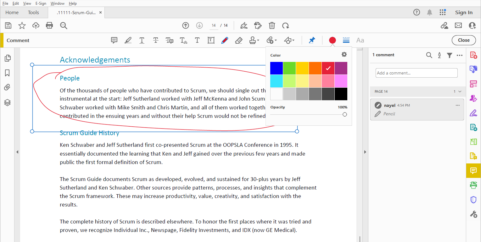 Рисование в Adobe Acrobat Reader