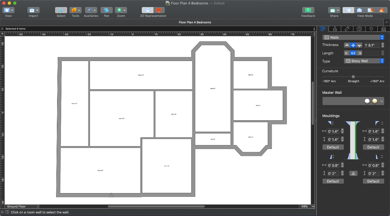 Интерфейс Live Home 3D