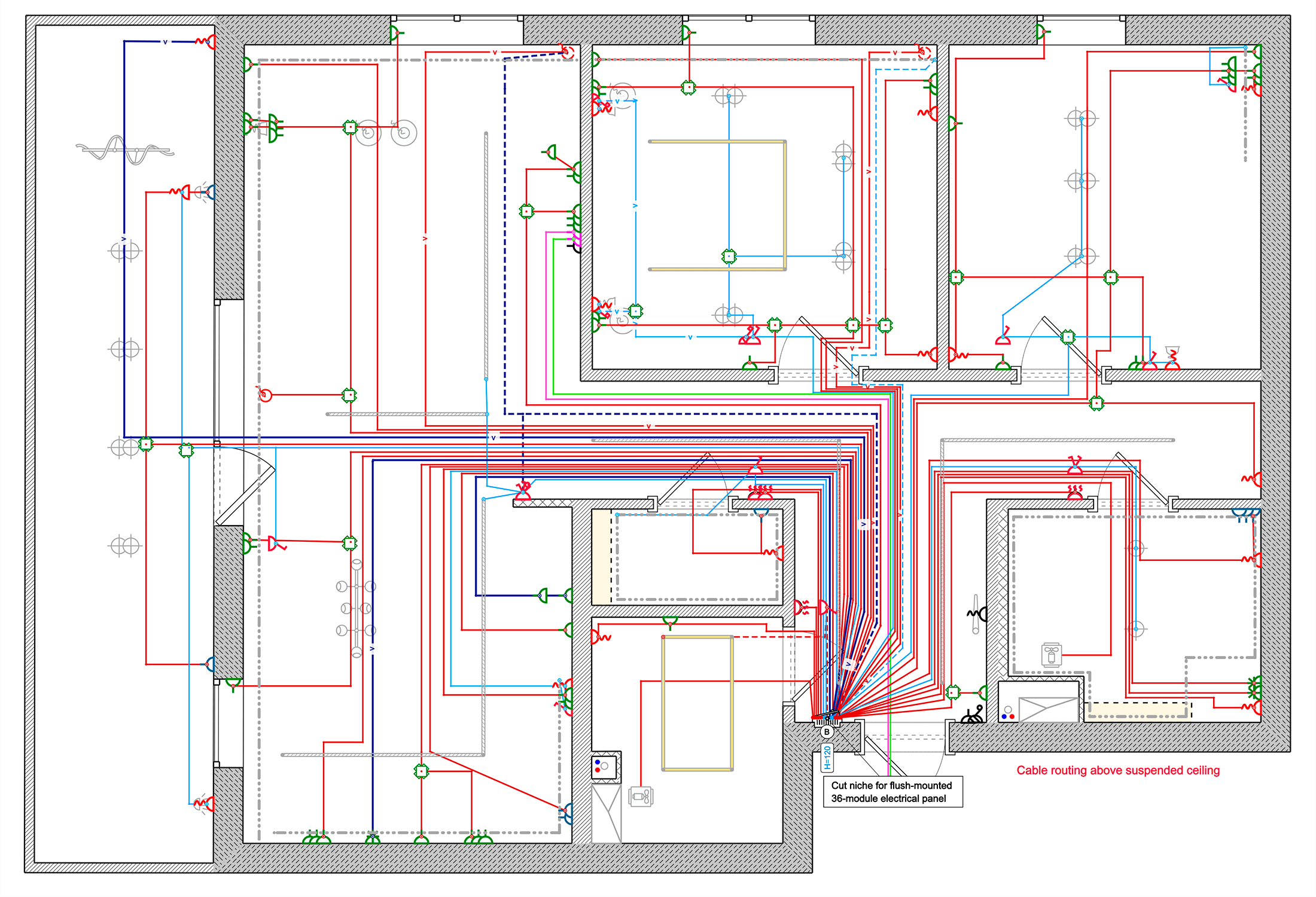 Схема электропроводки в Remplanner