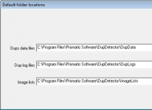 Настройки папок по умолчанию в DupDetector
