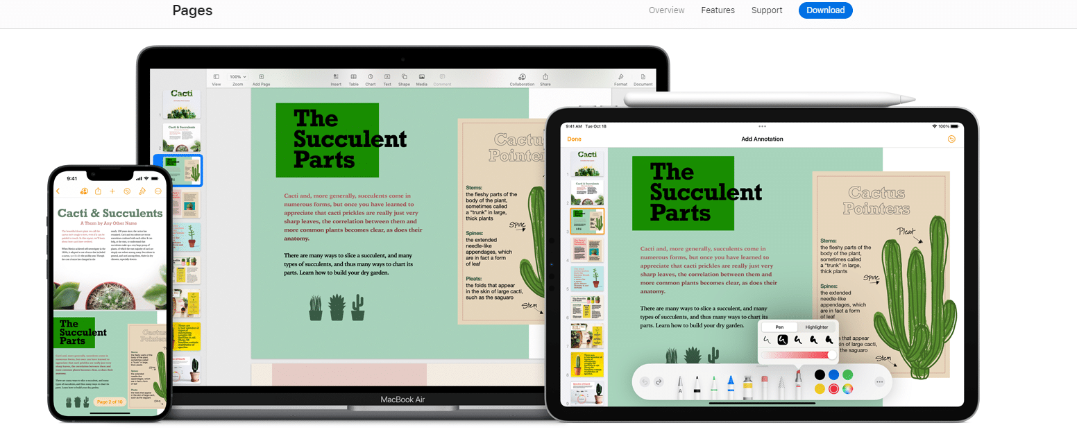 Pages: создание EPUB на Mac