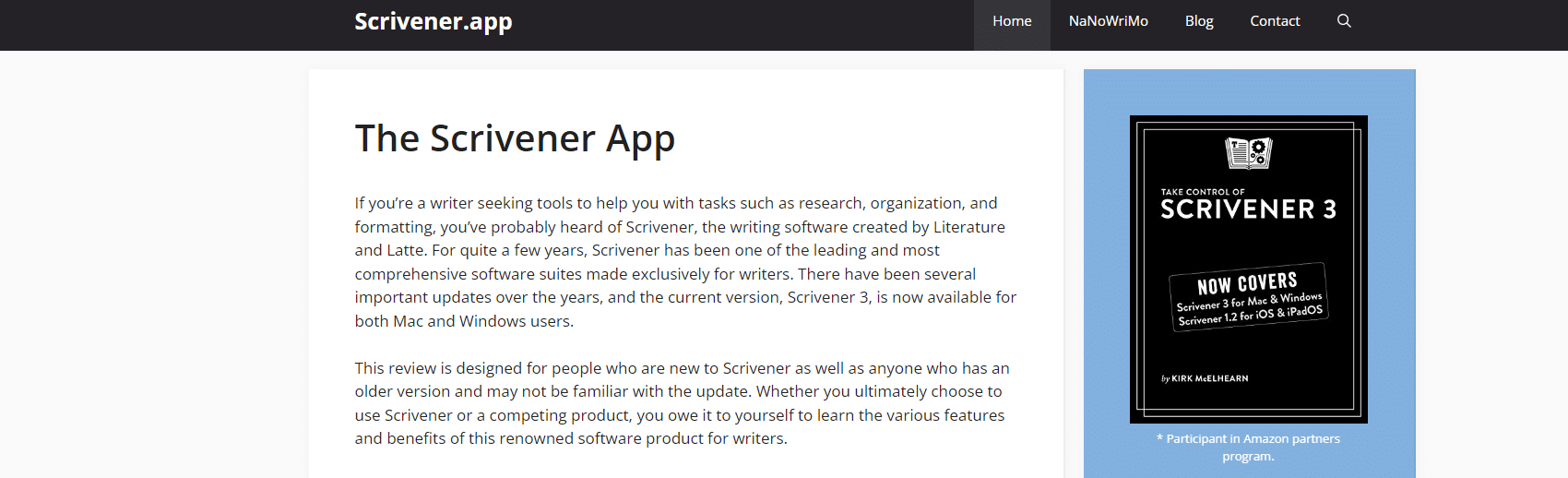Scrivener: подготовка рукописи для книги