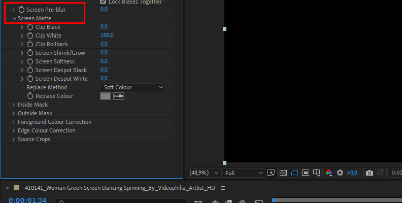 After Effects: Keylight, Screen Matte и Advanced Spill Suppressor помогают получить чистую прозрачность