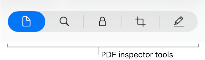 Инспектор PDF в Preview на macOS