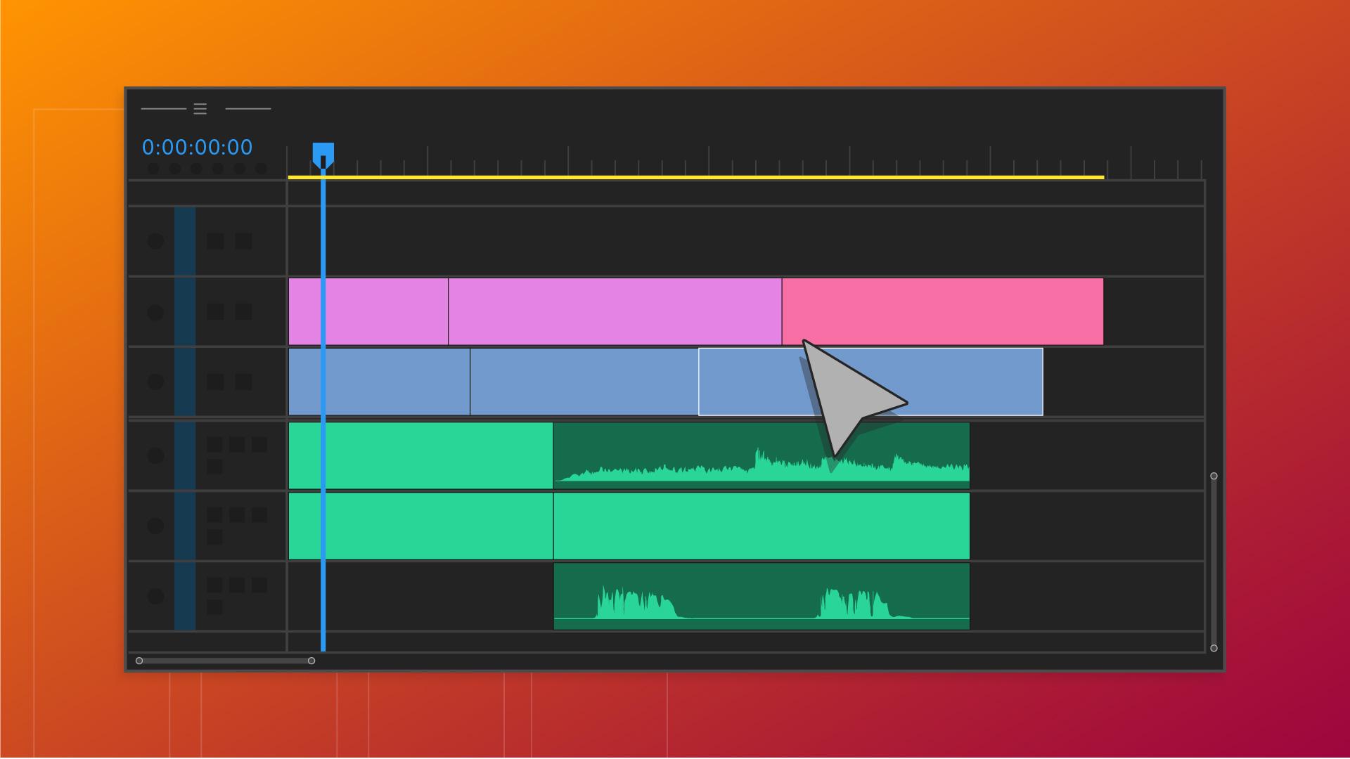 Монтаж на таймлайне Adobe Premiere Pro