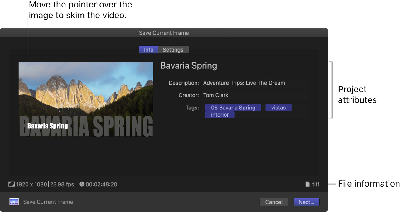 Интерфейс Final Cut Pro