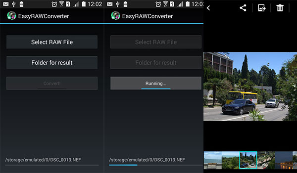 Интерфейс EasyRAWConverter