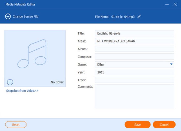 Overbits MP3 Tag Editor