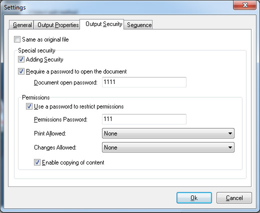 Скриншот A-PDF Split: encrypt split pdf add security