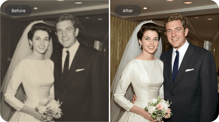 Восстановление и колоризация старого фото в PicWish