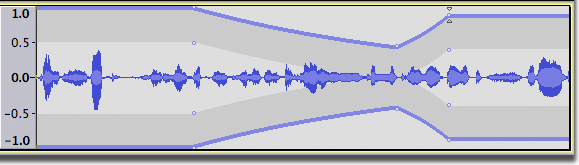 Envelope Tool в Audacity