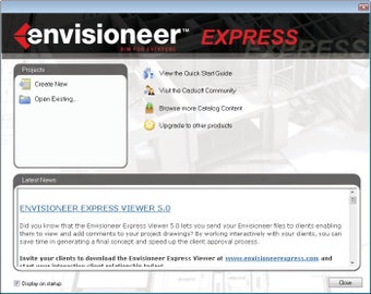 Стартовое окно Envisioneer Express