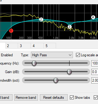 Эквалайзер ReaEQ в REAPER