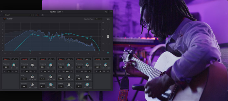 Fairlight Equalizer в DaVinci Resolve