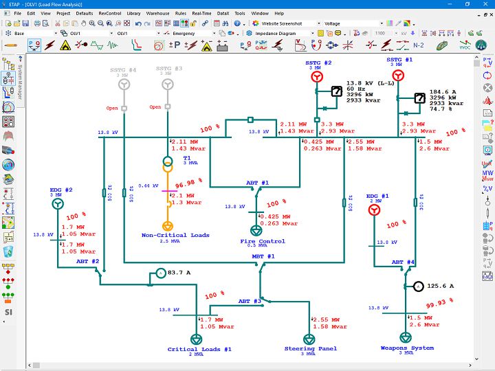 Интерфейс ETAP