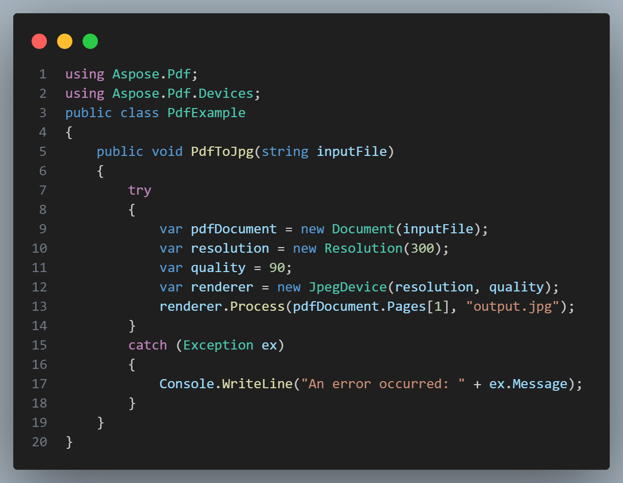 Скриншот Aspose PDF: example net min