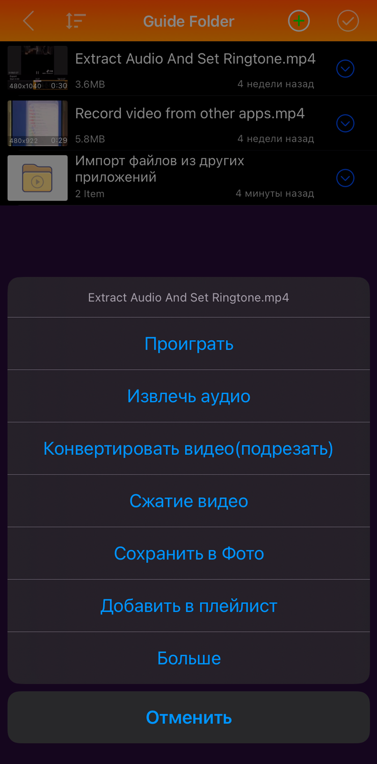 Скриншот Audio Extractor