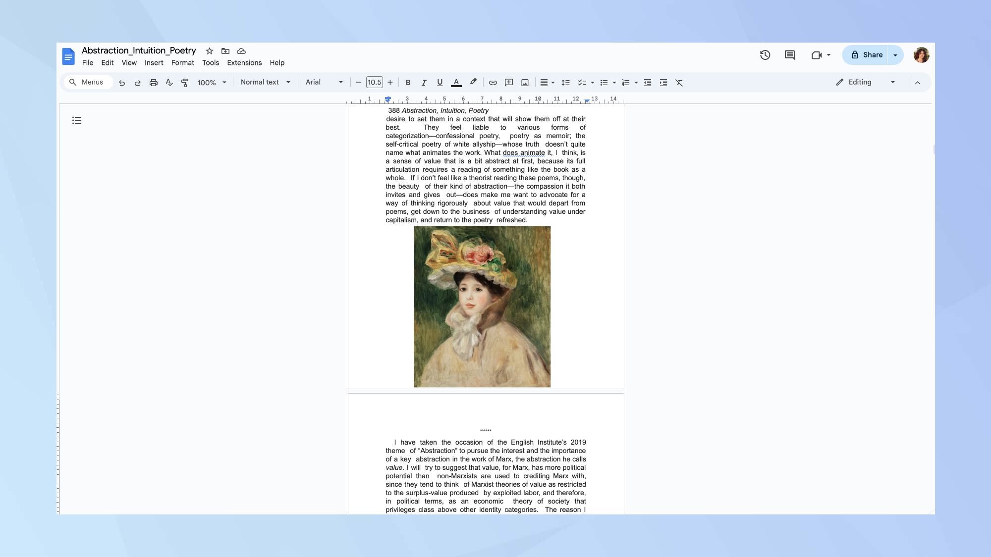 Google Docs: редактирование преобразованного PDF