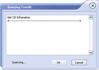 Окно Querying Freedb в FairStars CD Ripper