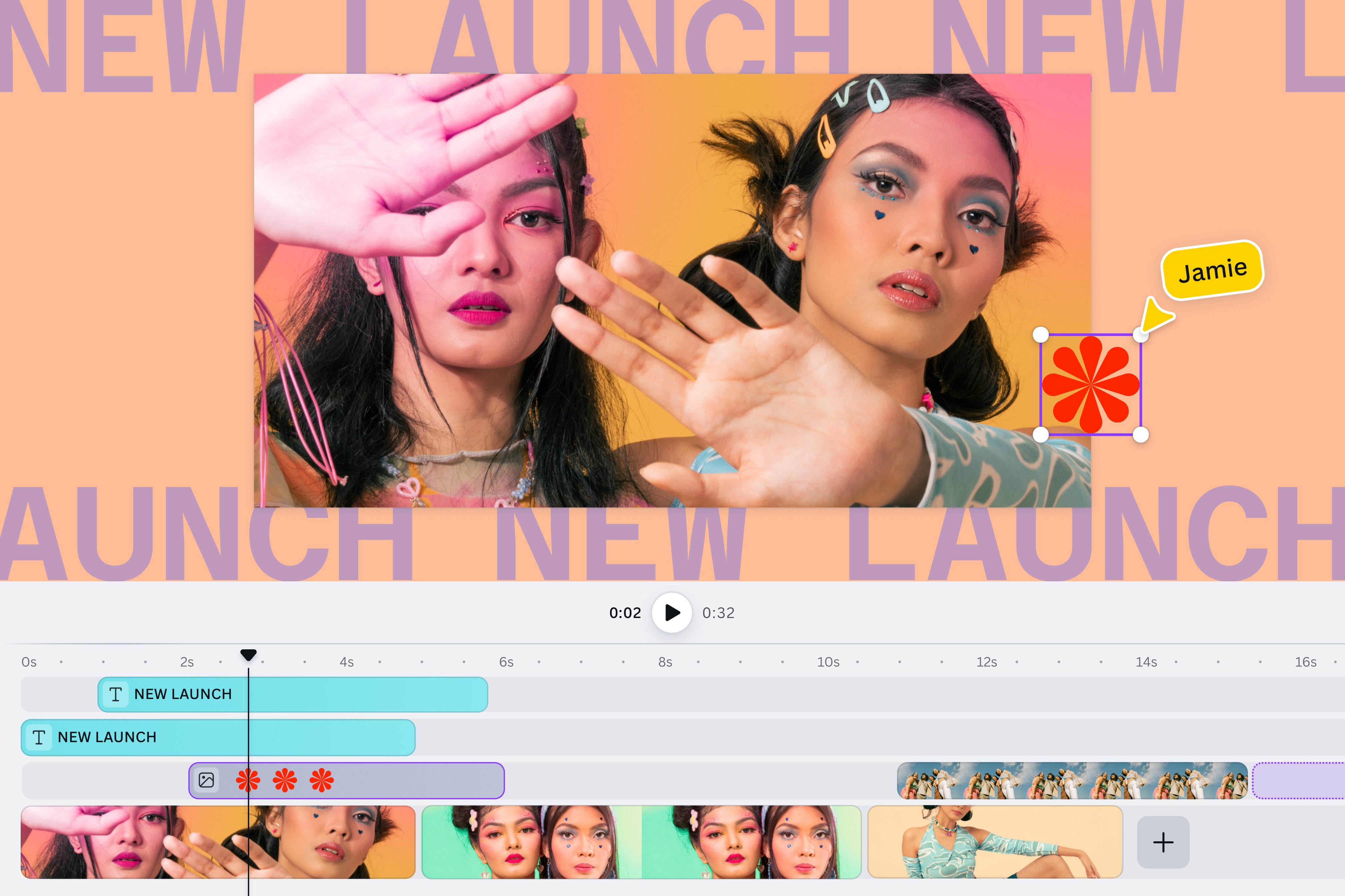 Canva: онлайн-редактор с таймлайном для анимации