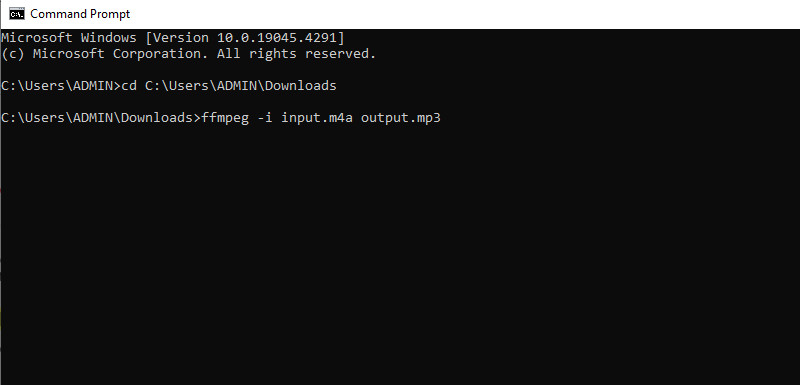Командная строка с FFmpeg