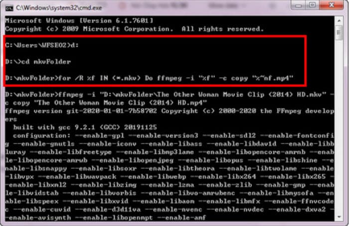 FFmpeg для конвертации MKV в MP3