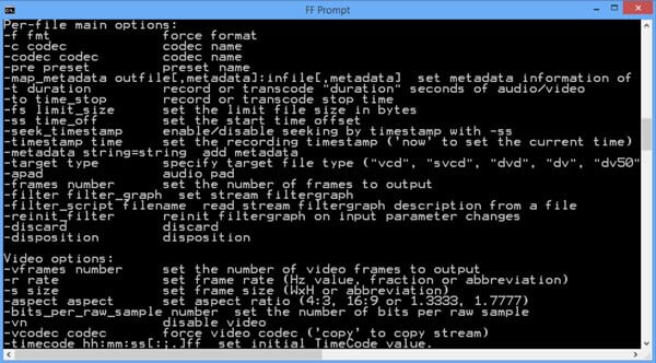 FFmpeg: преобразование MP3 в MP4 через команду