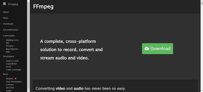 FFmpeg на macOS